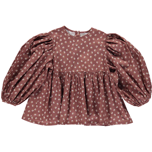 Flora Blouse Walnut Ditsy - Floral