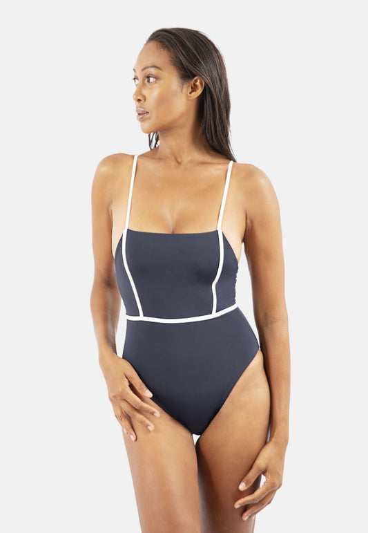 Byron Bay Swimsuit - Pebble Blue