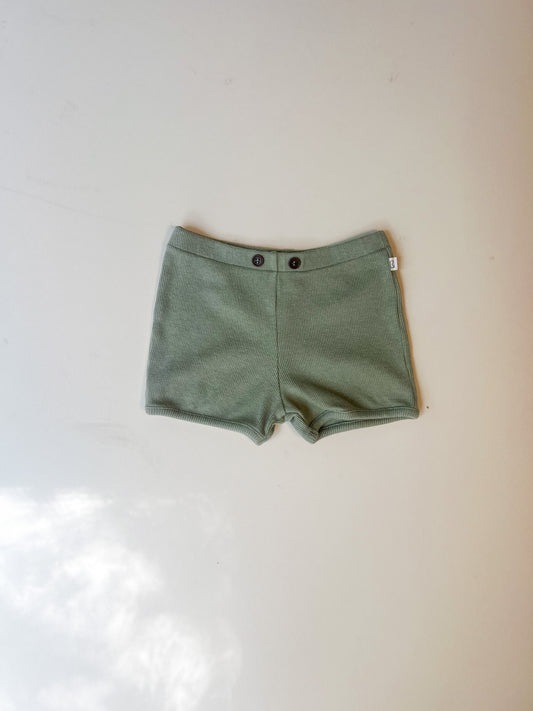 Button Shorts - Sage