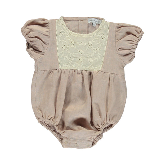 Amelia Romper - Dusty Rose