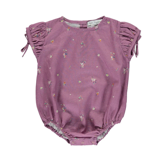 Adele Romper - Purple Flowers