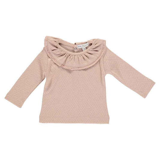 Bebe Lace Top Blush - Pointelle