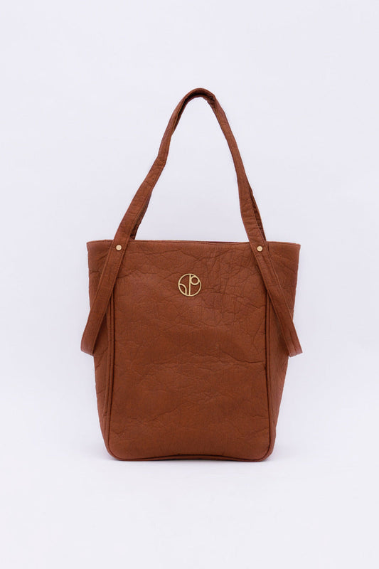 Tokyo Totebag Pinatex - Mocha Brown