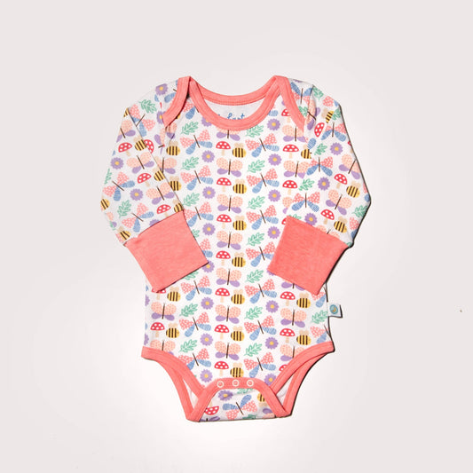 Grow With Me-Long Sleeved Onesie - Flutter Friends