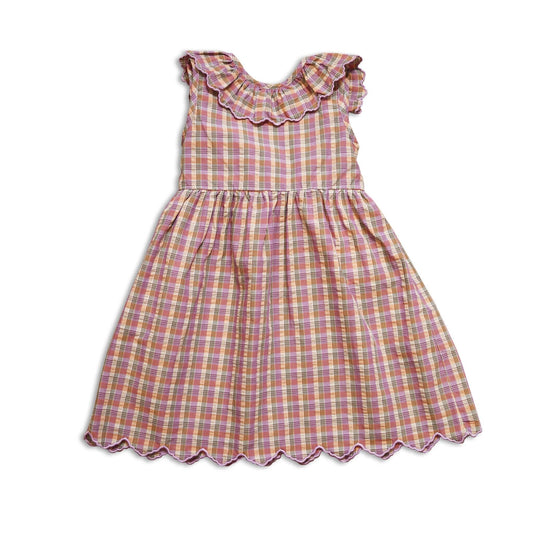 Uma Dress Blossom Check - Plaid