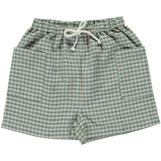 Uma Short - Green Gingham