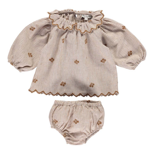 Olivia Baby Set - Pin Check